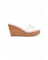 SHOEPOINT Wedges Transparent 02092 in White Croc